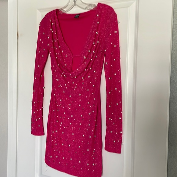 SHEIN Dresses & Skirts - NEW!! SHEIN hot pink dress XS $25 excellent condition 💖
